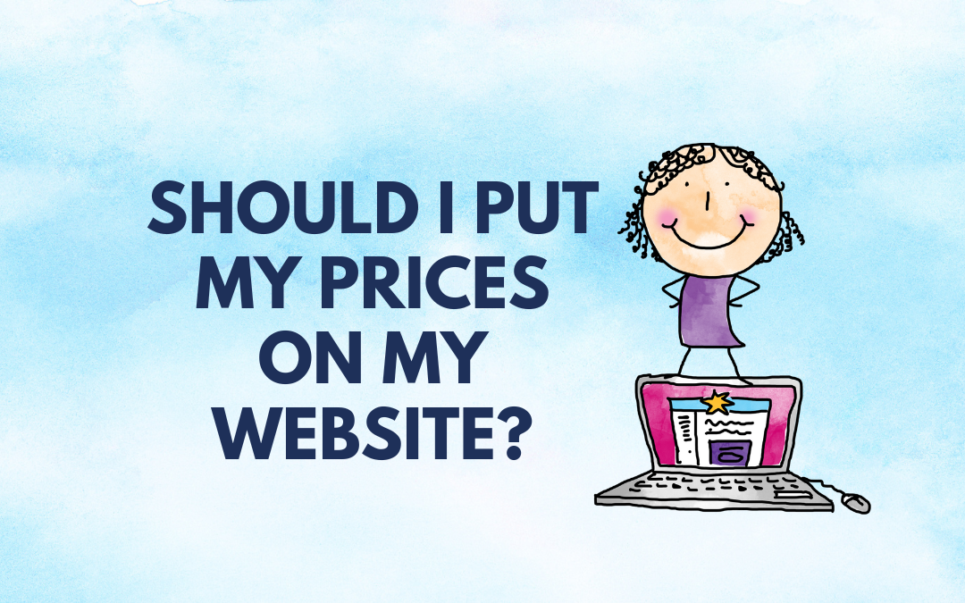 Should I Put My Prices On My Website?