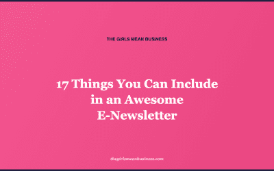 17 Things You Can Include in an Awesome E-Newsletter