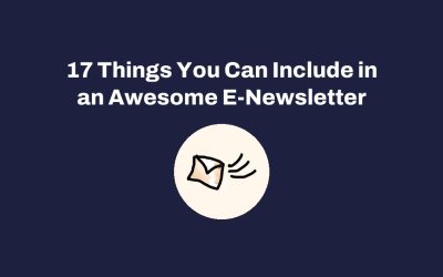 17 Things You Can Include in an Awesome E-Newsletter
